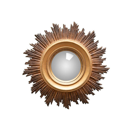 Specchio convesso ANTICO SOLE in legno