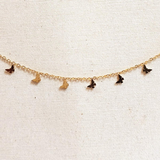 Collana dorata FARFALLINE