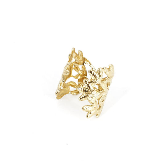 ANELLO FOGLIOLINE SPESSO ANELLO FOGLIOLINE SPESSO SOPHIE GIOIELLI 