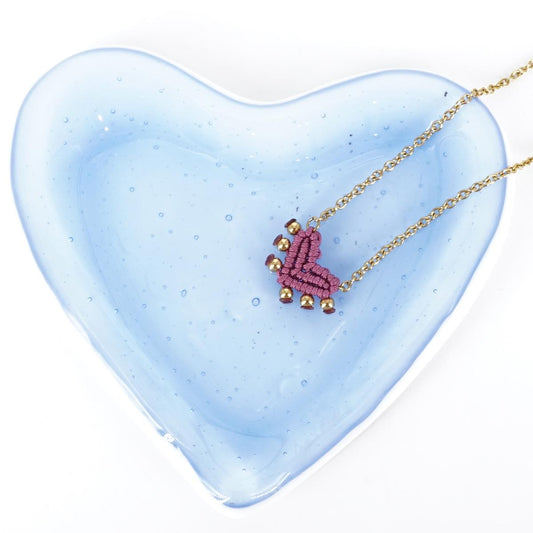 Collana CUORE SACRO borchie ROSA ANTICO COLLANA CUORE SACRO BORCHIE ROSA ANTICO NOMADEA 
