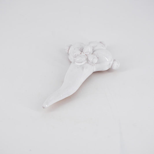 Small horn PALE DI FICO white