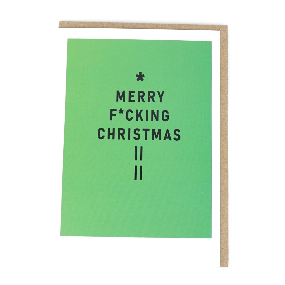 Biglietto MERRY FUCKING CHRISTMAS MERRY FUCKING CHRISTMAS  OHHDEER 