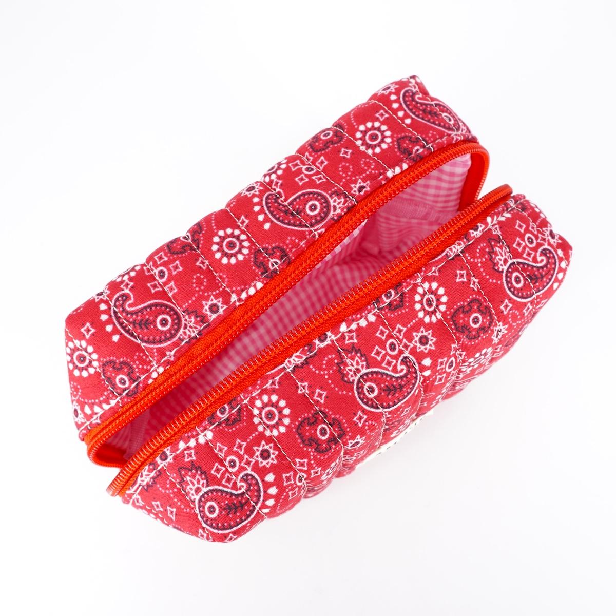 TROUSSE TRAPUNTATA SMALL BANDANA ROSSA TROUSSE TRAPUNTATA SMALL BANDANA ROSSA NARKISSO 