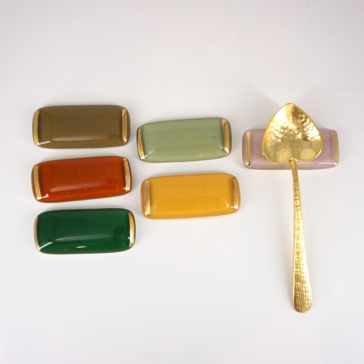 Set 6 poggiaposate MULTICOLOR e ORO