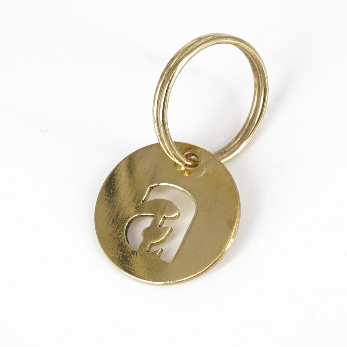 Portachiavi lettera medaglia A