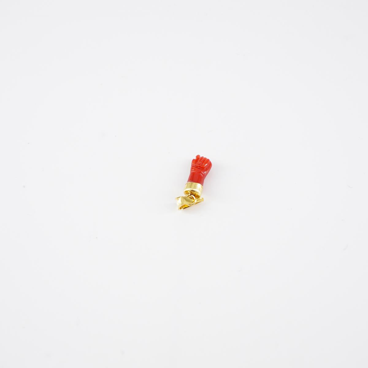 CORALLO CHARM MANO FIGA IN CORALLO