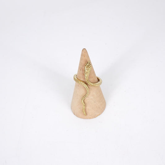 BRASS SNAKE RING