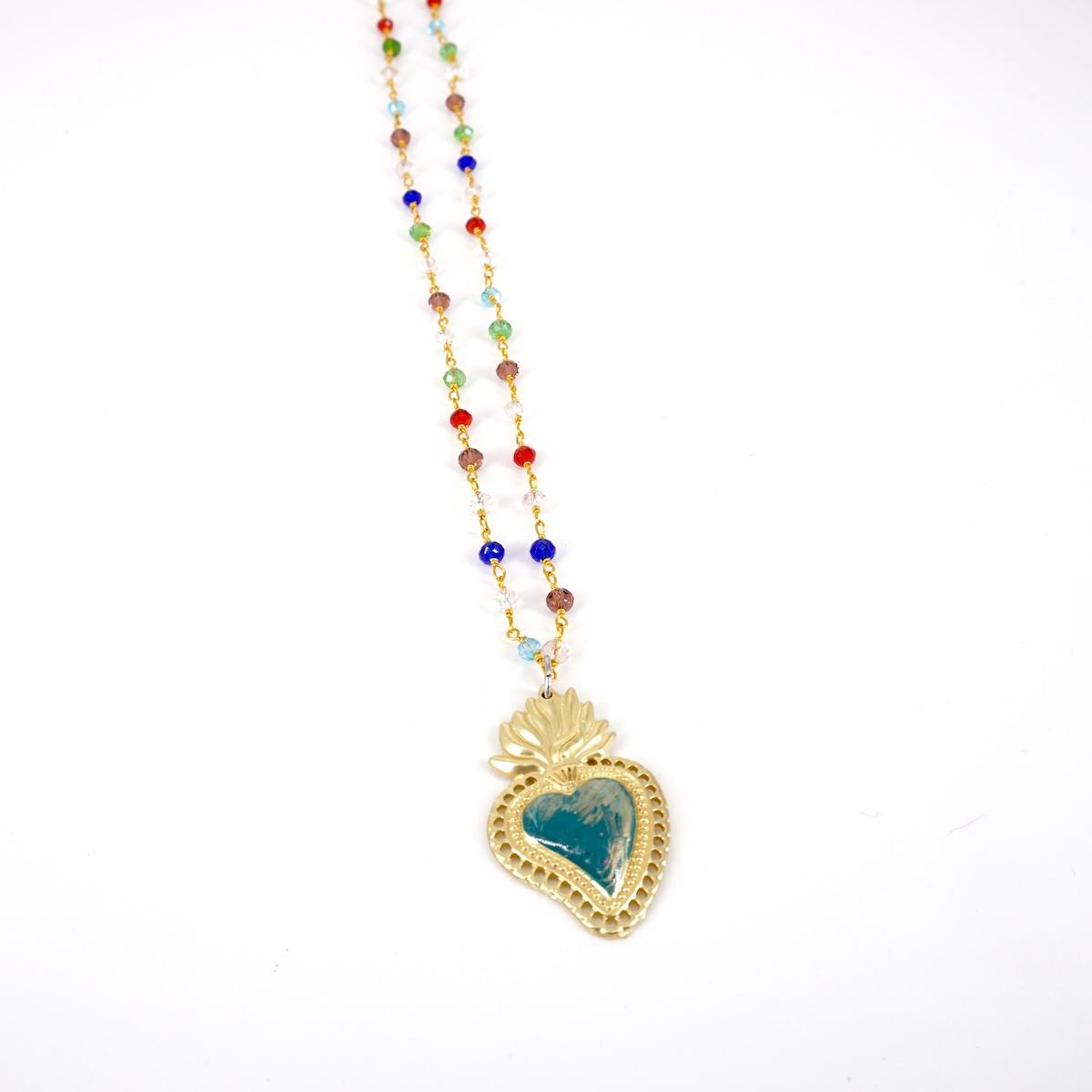 Rosario corto EX VOTO AZZURRO