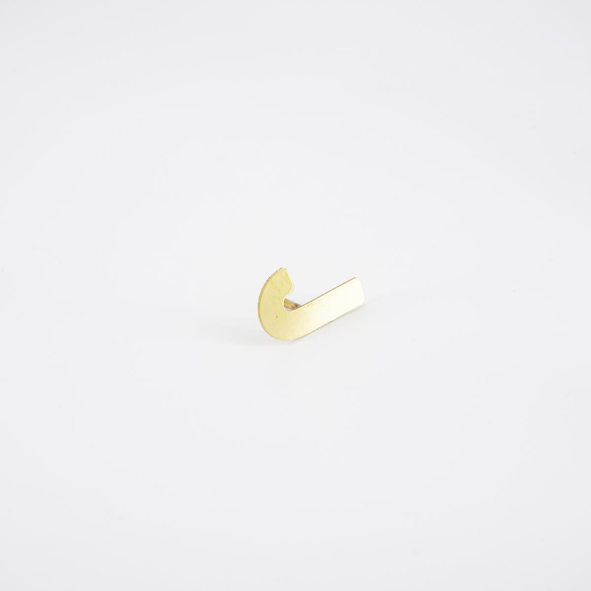 Decorative nail letter J