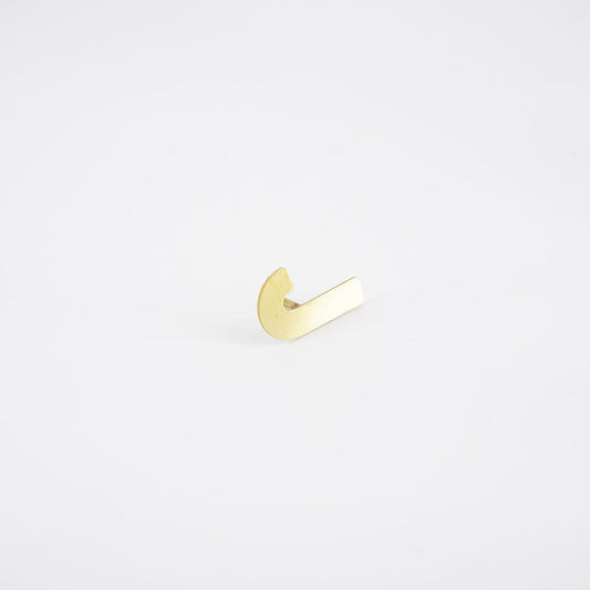 Decorative nail letter J