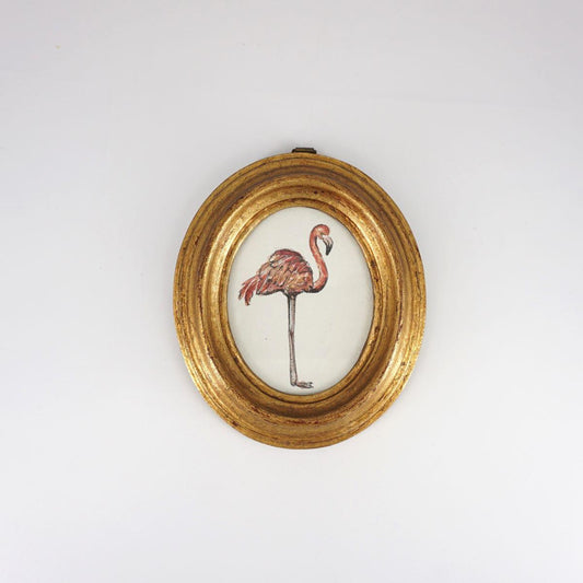 Quadretto FENICOTTERO OVALE PICCOLO