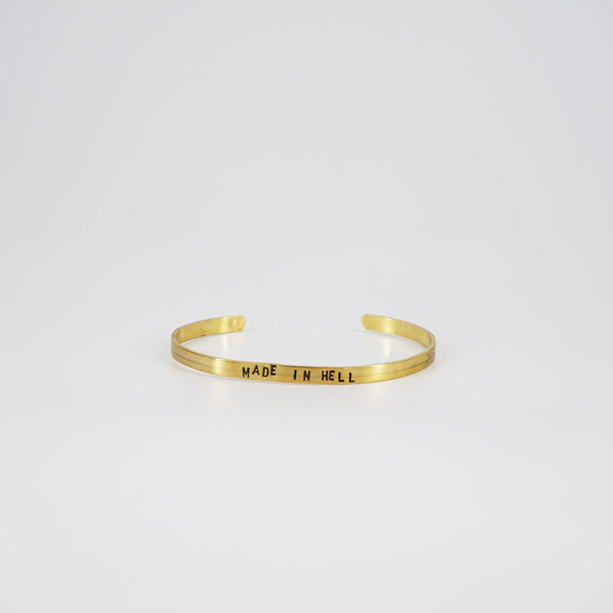thin bracelet made in hell