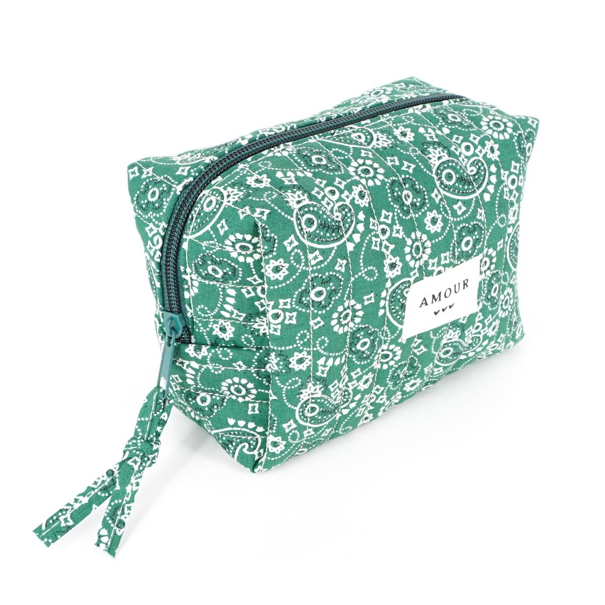 TROUSSE TRAPUNTATA SMALL BANDANA VERDE TROUSSE TRAPUNTATA SMALL BANDANA VERDE NARKISSO 