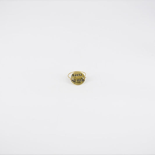 holy patience plate ring