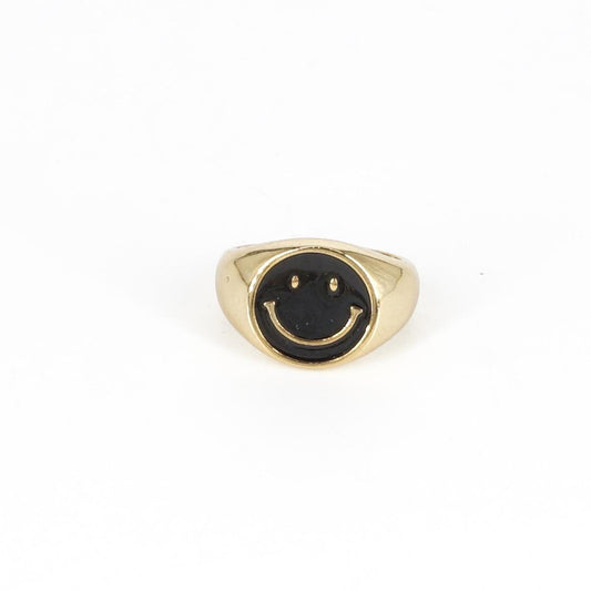 Anello SMILE NERO ANELLO SMILE NERO SOPHIE GIOIELLI 