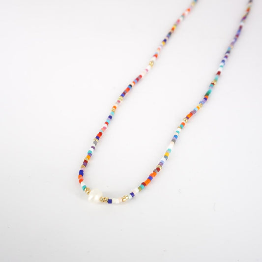 SOPHIE GIOIELLI COLLANA PERLINE MULTICOLOR PERLESINGOLA