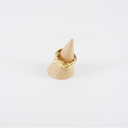 Anello NASTRO MARTELLATO