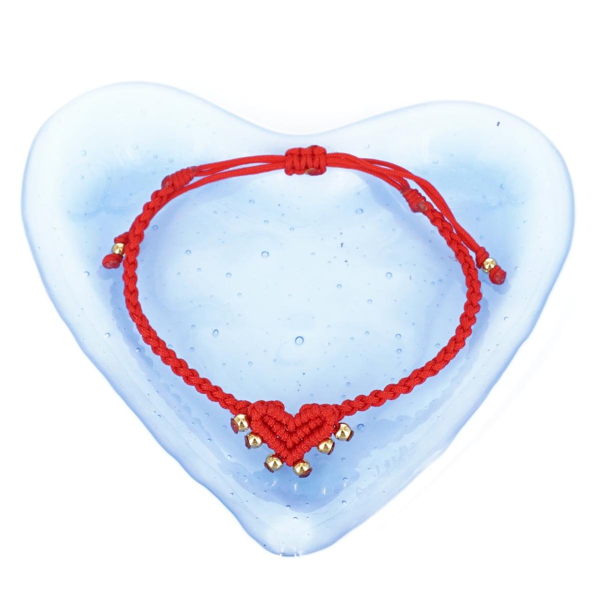 Bracciale CUORE SACRO con borchie ROSSO BRACCIALE CUORE SACRO BORCHIE ROSSO NOMADEA 