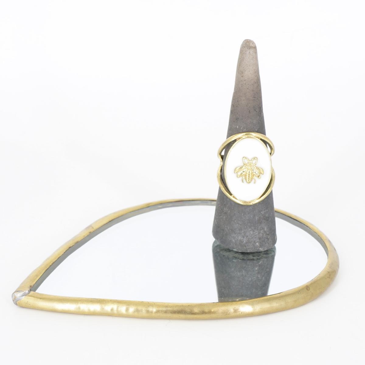 ANELLO APE CAMMEO BIANCO ANELLO APE CAMMEO BIANCO MONDO E COLORI 