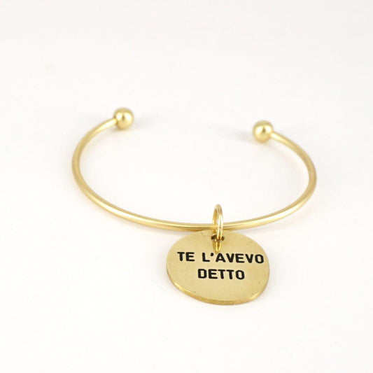 Bracciale medaglietta L'AVEVO DETTO BRACCIALE MEDAGLIETTA TE LAVEVO DETTO BERC SOPHIE 