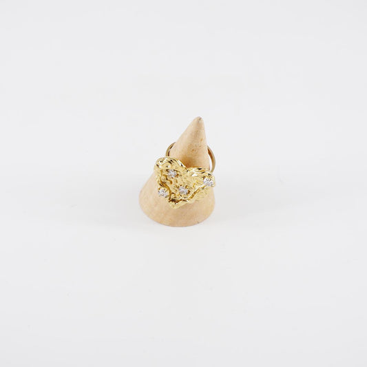 SOPHIE GIOIELLI ANELLO CUOREDEFORME STRASS BIANCO