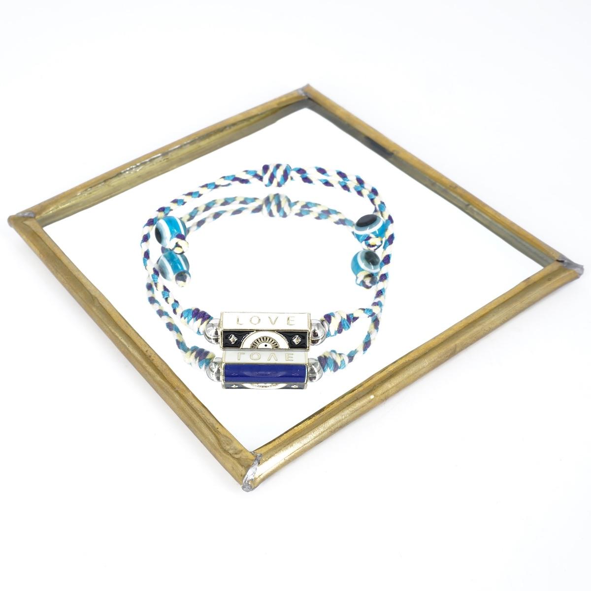 BRACCIALE CORDINO SCRIGNO LOVE BRACCIALE CORDINO SCRIGNO LOVE BLU SOPHIE GIOIELLI 