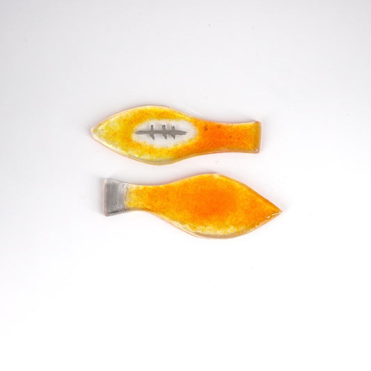 Poggiaposate PESCIOLINO giallo zafferano