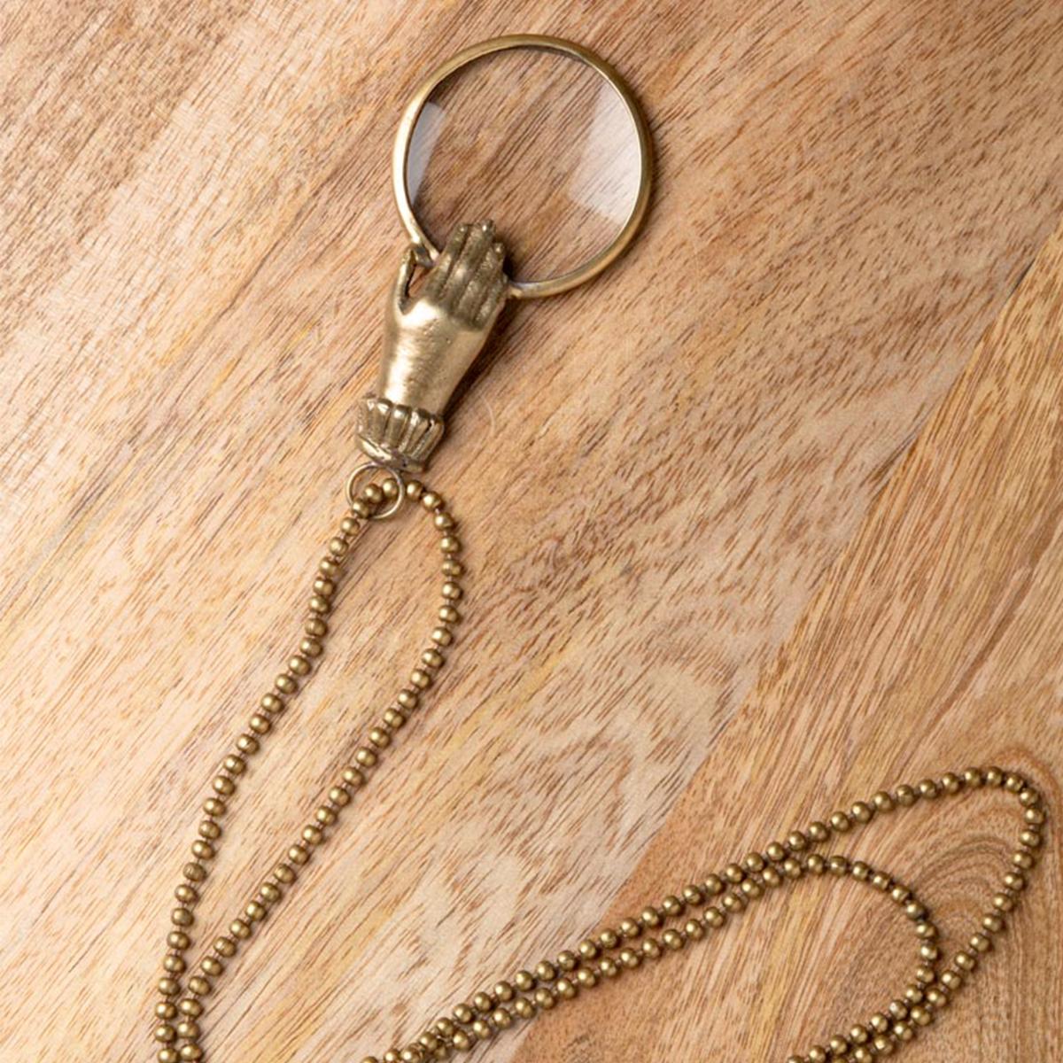 HAND WITH LENS Necklace