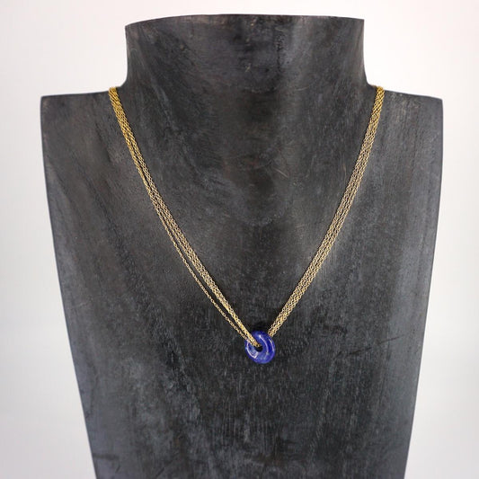 Collana PIETRA DONUT BLU COLLANA PIETRA DONUT BLU SOPHIE GIOIELLI 