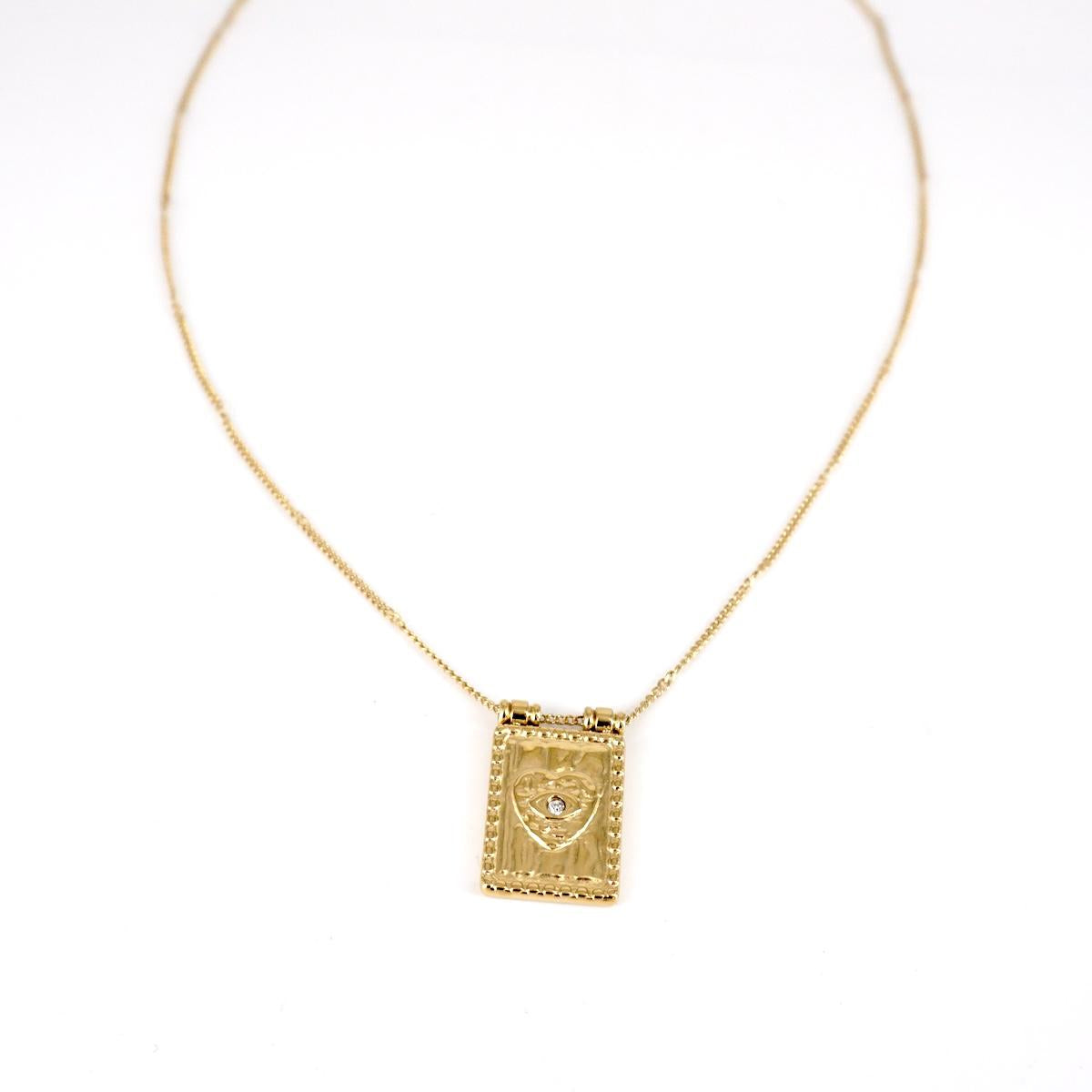 SOPHIE GIOIELLI COLLANA CARTA CUORE STRASS