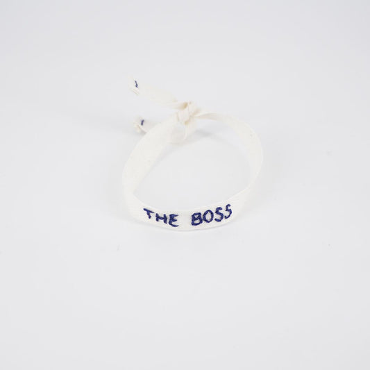 THE BOSS white bracelet