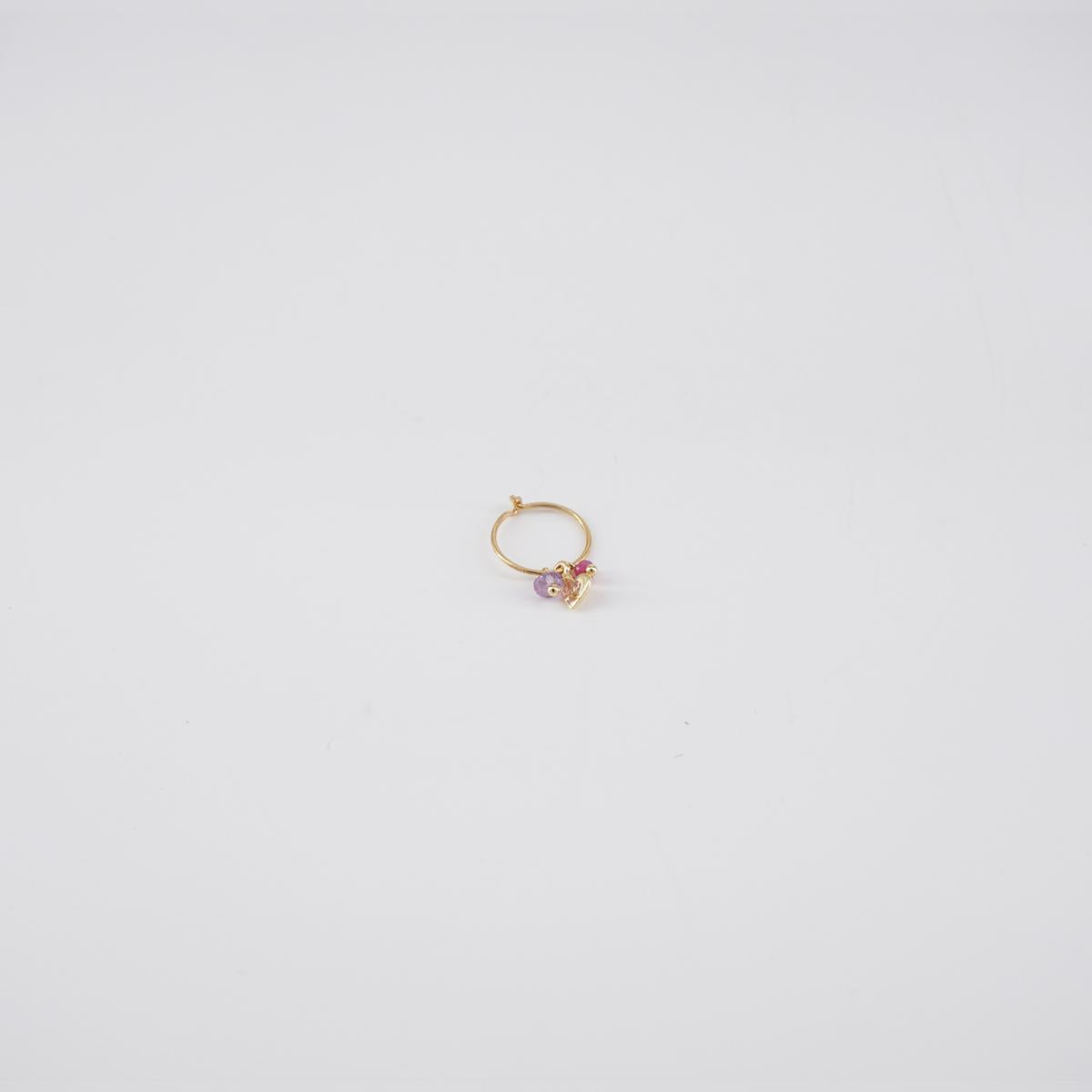 Orecchine cuore + pietre ORECCHINO CUORE+PIETRE  Niani 