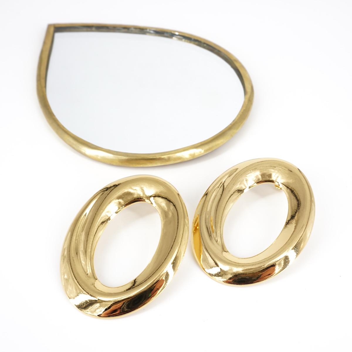 ORECCHINI OVALI LISCI