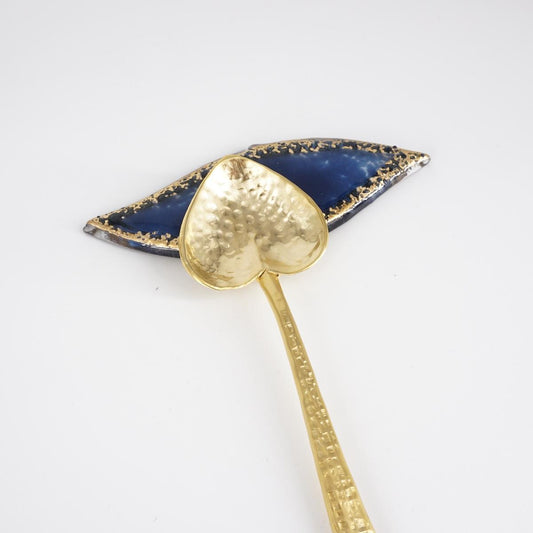 Poggiaposate FOGLIOLINA blu notte