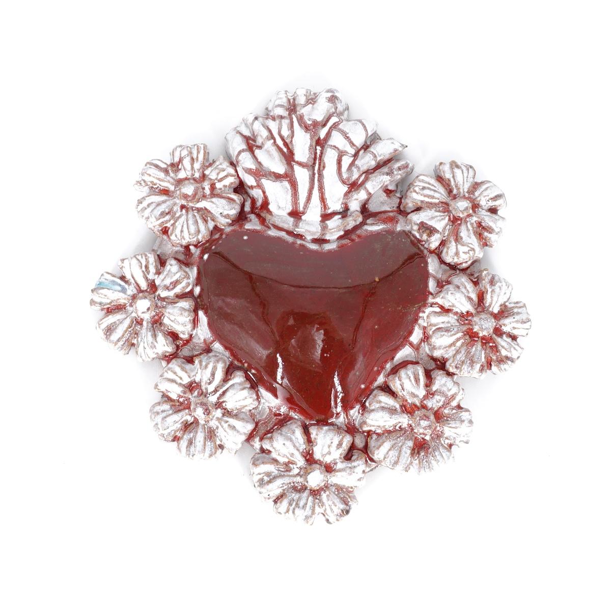 Exvoto mini MARGHERITE BIANCO E BORDEAUX EXVOTO MINI MARGHERITE BIANCO/BORDEAUX FRATANTONI 