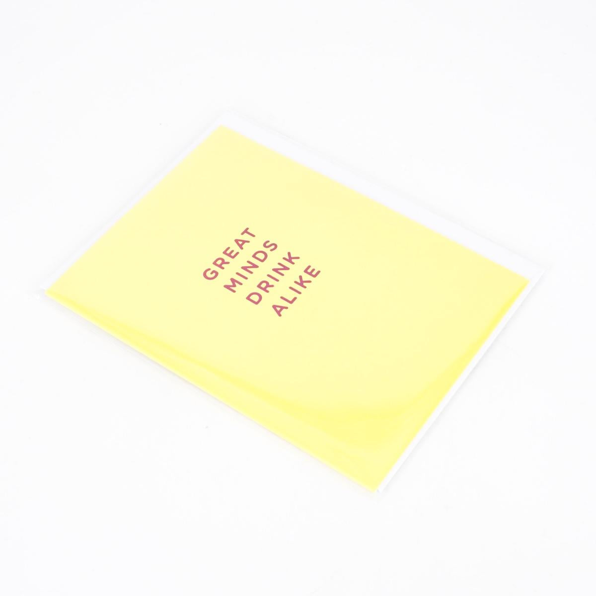 CARD GREAT MINDS DRINK ALIKE CARD GREAT MINDS DRINK ALIKE  BLUEQ 