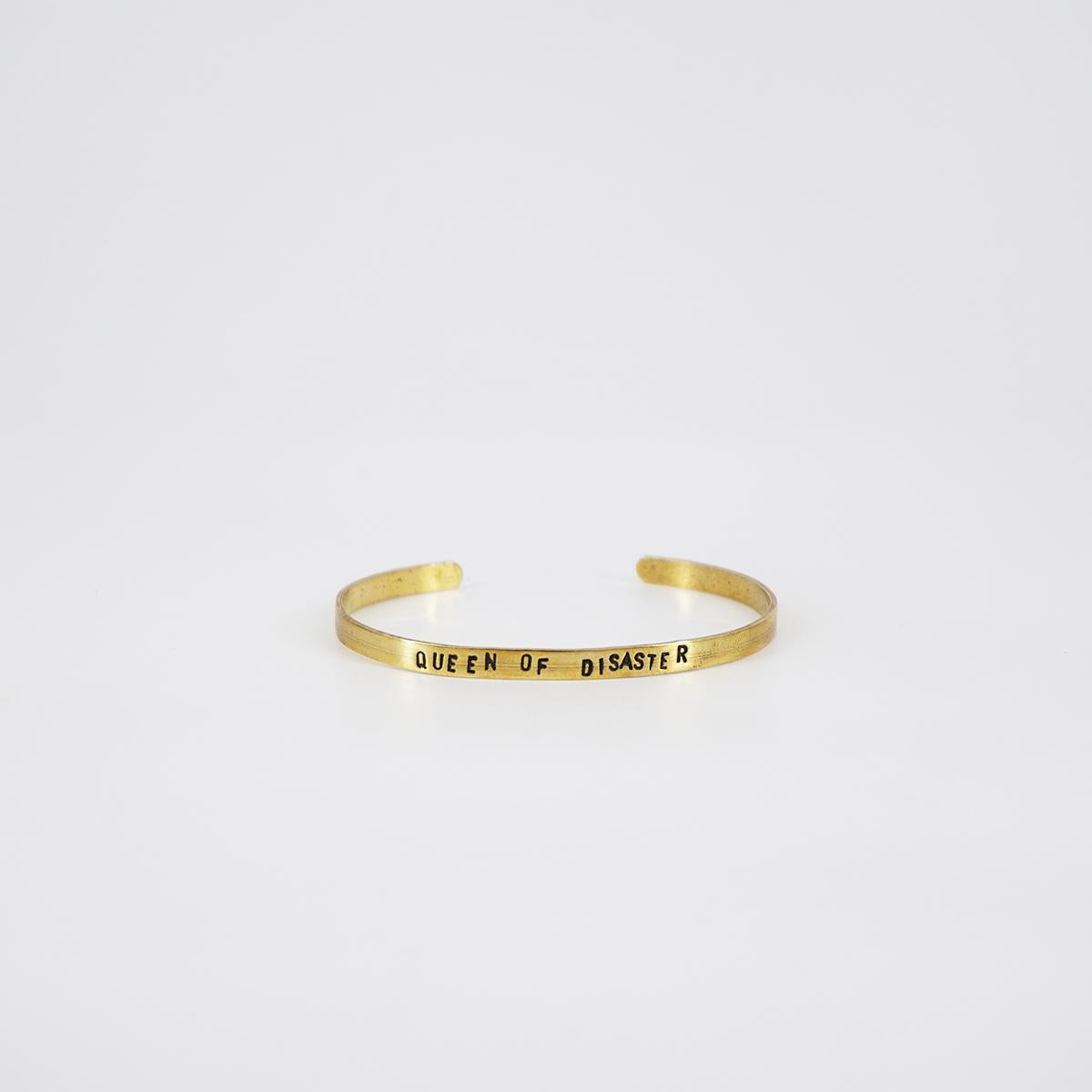 queen of disaster thin bracelet