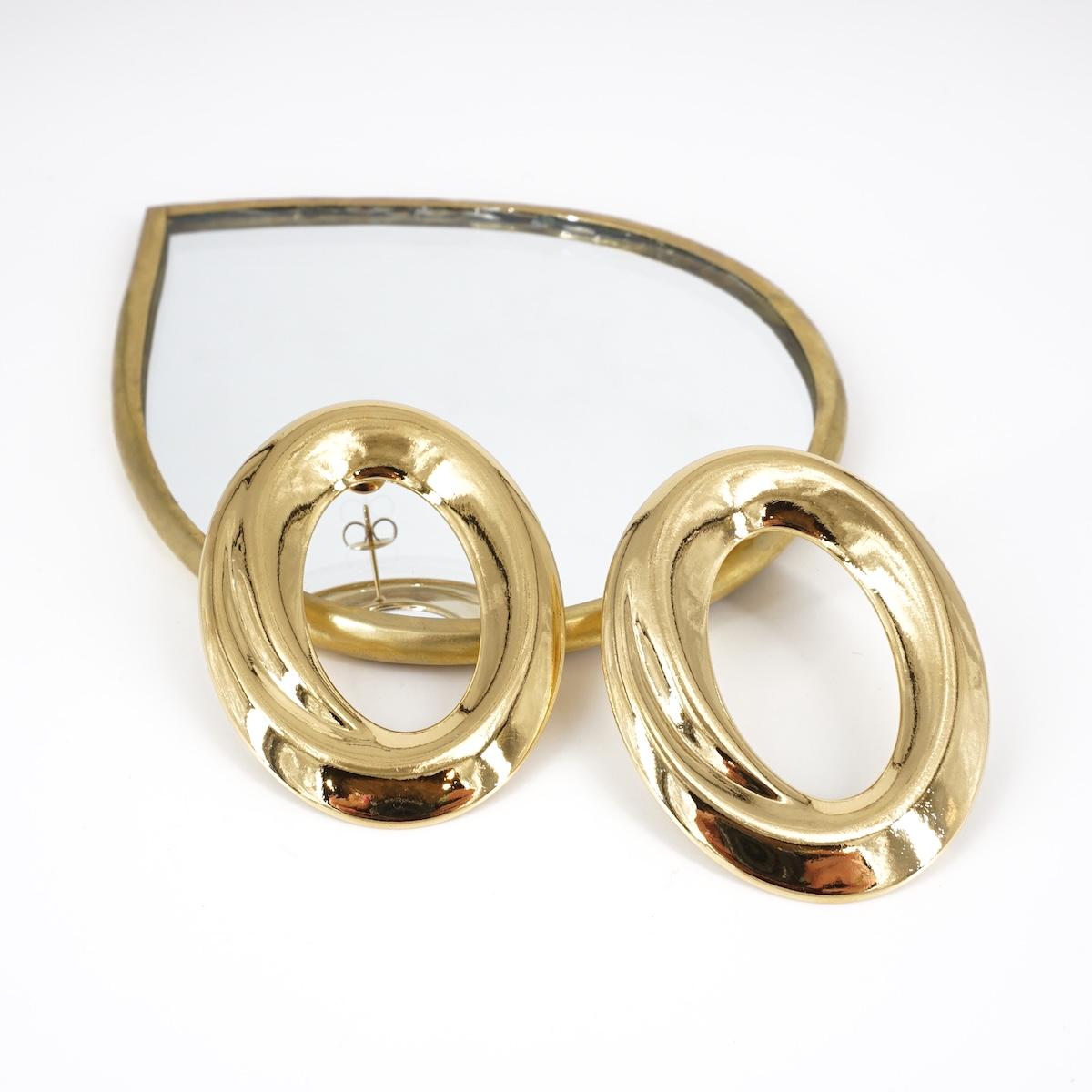 ORECCHINI OVALI LISCI