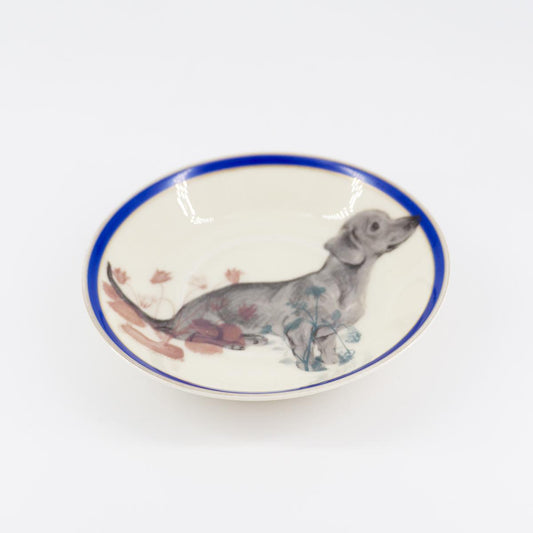 DACHSHUND coffee plate