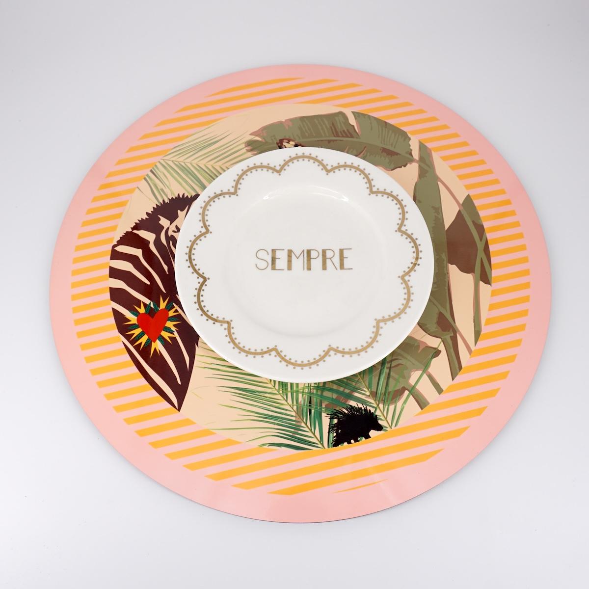 SOTTOPIATTO TONDO ZEBRA