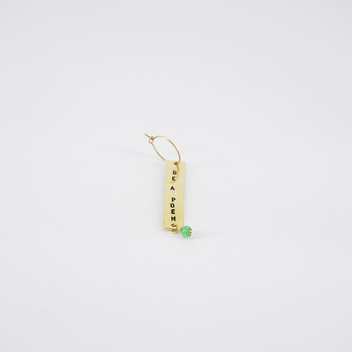 Orecchino BE A POEM + perlina