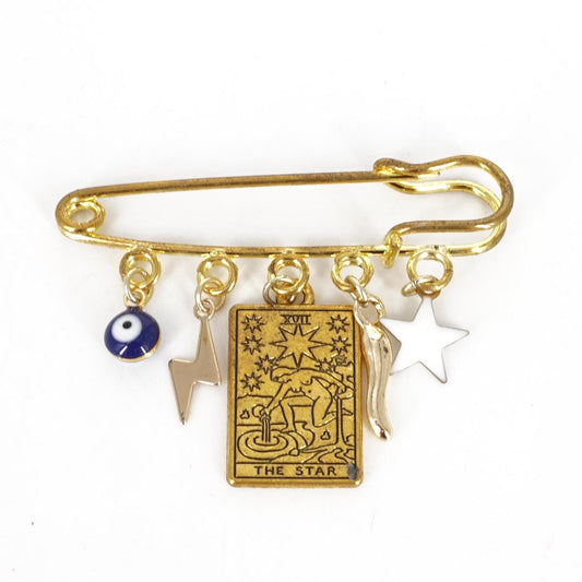 SPILLA CON CHARMS TAROCCO THE STAR SPILLA 5 CHARMS TAROCCO THE STAR SOPHIE GIOIELLI 