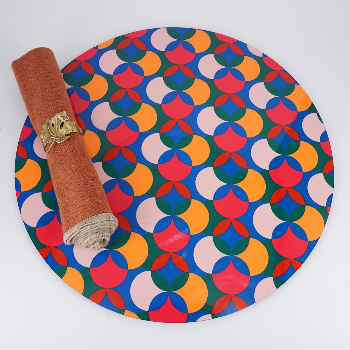 SOTTOPIATTO TONDO GEOMETRICO