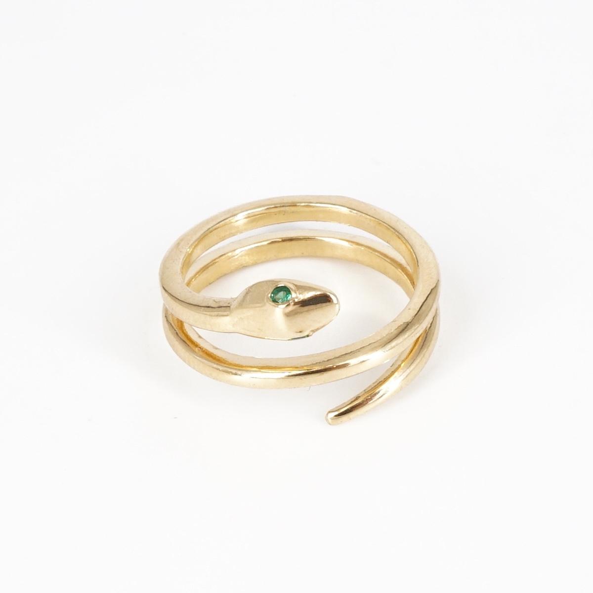 Green Snake Ring