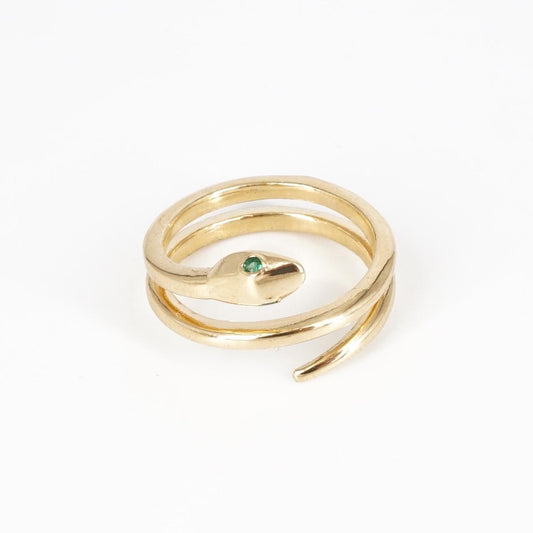 Green Snake Ring
