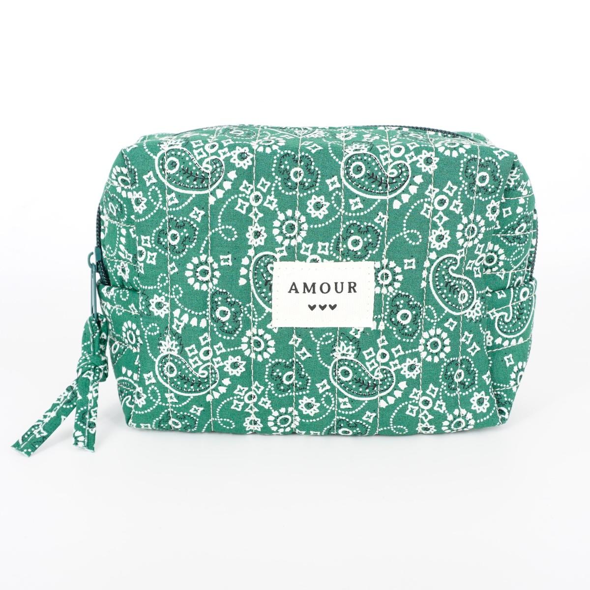 TROUSSE TRAPUNTATA SMALL BANDANA VERDE TROUSSE TRAPUNTATA SMALL BANDANA VERDE NARKISSO 