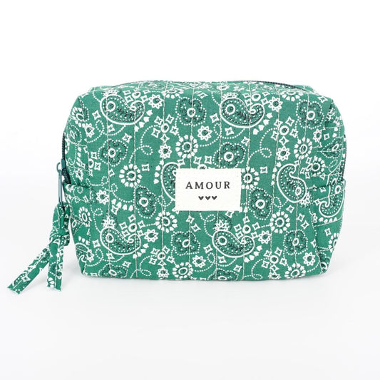 TROUSSE TRAPUNTATA SMALL BANDANA VERDE TROUSSE TRAPUNTATA SMALL BANDANA VERDE NARKISSO 