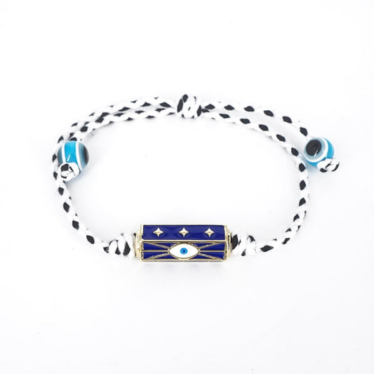 BRACCIALE CORDINO SCRIGNO OCCHIO BLU BRACCIALE CORDINO SCRIGNO OCCHIO BLU SOPHIE GIOIELLI 