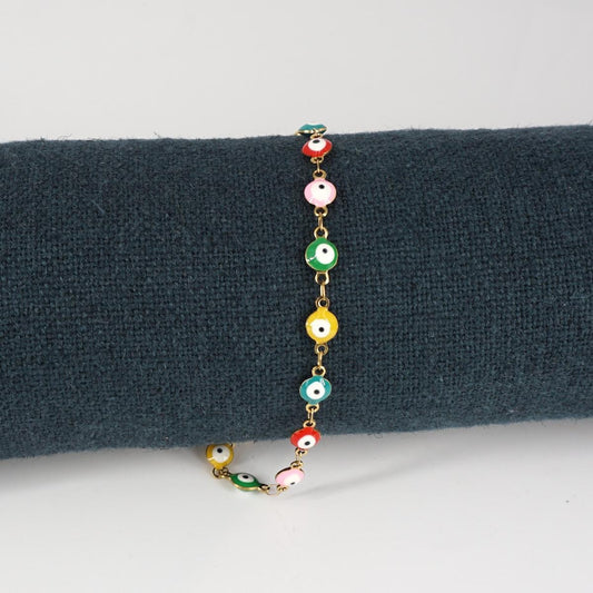 BRACCIALE OCCHIETTI LARGE MULTICOLOR