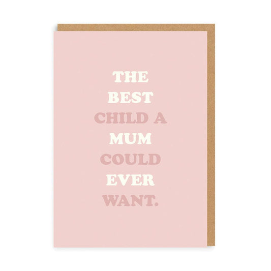 OHHDEER THE BEST CHILD MUM